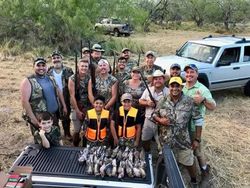 17 people fishing and hunting in Port Isabel