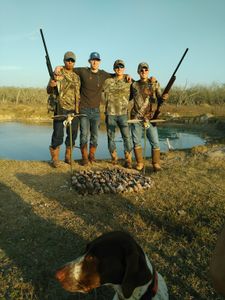 Four people fishing in TX