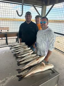 Three people fishing in Matagorda
