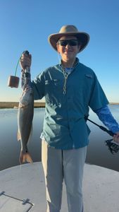 Lone angler fishing in Texas