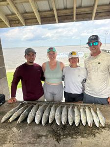 4 anglers fishing in Matagorda
