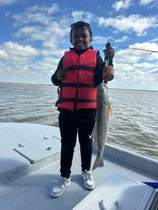 Redfish caught while fishing in Matagorda TX on boat deck
