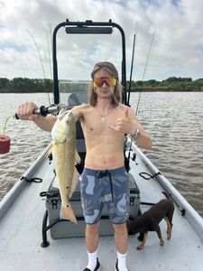 Large redfish caught while fishing in Matagorda TX on fishing boat