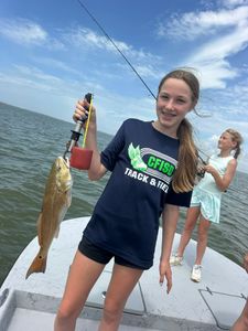 Redfish caught on fishing charter in Matagorda TX waters
