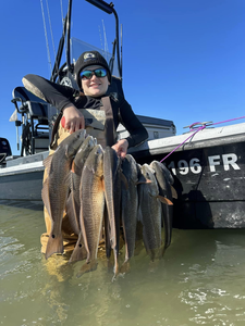 Three redfish caught in TX