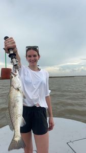 Spotted weakfish caught in Matagorda, Texas