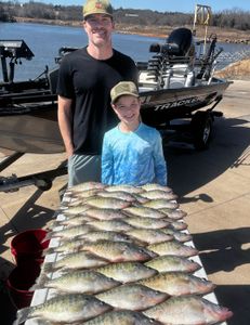 6 white crappie fish caught in Cleveland