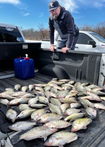 Two anglers fishing in Cleveland, Ohio