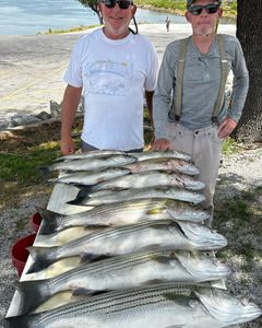 Five striped bass caught in OK