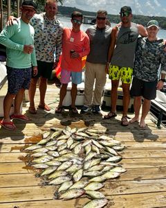 Six people fishing in Cleveland