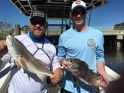 Two anglers fishing at New Smyrna Beach