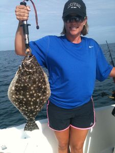 Summer Flounder caught while fishing in New Smyrna Beach