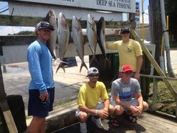 Three anglers fishing at New Smyrna Beach