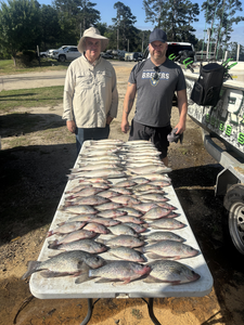 Landed a big crappie with some slick jigging skills!