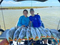 Two people fishing in Corpus Christi