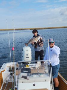 Fishing in style in the Louisiana bayou.