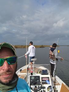 Fishing in style on a 23’ Tidewater boat.