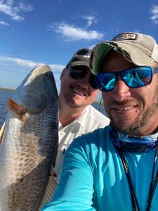 Calm waters and the fish are biting.