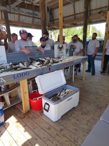 Corporate trip with 5eaux Fishing charters of Hopedale,La