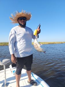 Freshwater Drum fish caught during fishing trip in Hopedale