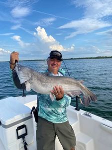 Blue catfish caught while fishing in Elmendorf TX