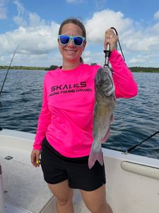 Channel catfish caught while fishing in Elmendorf TX