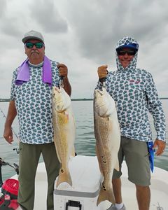 Two redfish caught in TX fishing