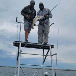 Two people fishing in Rockport