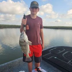 Angler with a 17-inch fish in TX
