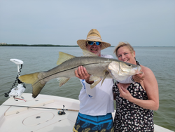 Snook, a 36-inch fishing catch in Tampa, Florida