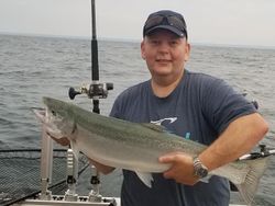 Angler fishing on the water in ON
