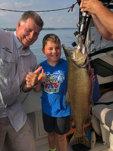 Two people fishing in Oakville