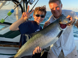 Two people fishing in Oakville