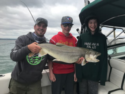 Catching a big fish on a fishing trip in ON