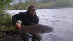 A single angler fishing in OR