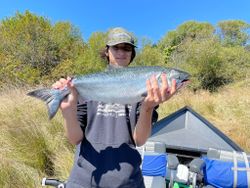 Angler with a big 22-inch fish caught in Oregon