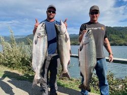 Chinook and Coho Salmon caught fishing in OR