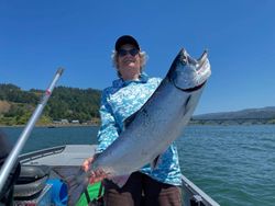 Chinook salmon caught in Grants Pass