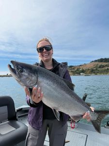 Chinook salmon caught fishing in Grants Pass