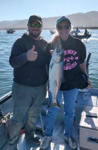 Coho salmon caught in Grants Pass
