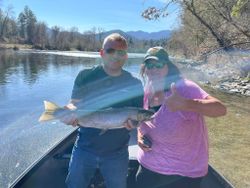 Two people fishing in Grants Pass