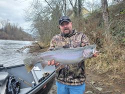 Photo of a pink salmon caught while fishing in OR