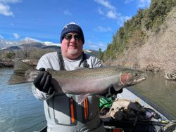 Rainbow trout caught while fishing in Grants Pass