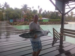 Hooked on the island life. 