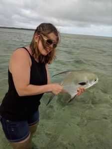Permit fish at Pigeon Point Beach