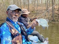 A 6-inch crappie caught while fishing in Hopkinsville
