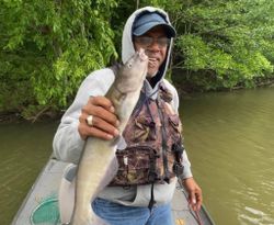 Hopkinsville angler with a 21-inch fish