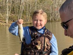 Largemouth bass caught while fishing in Hopkinsville