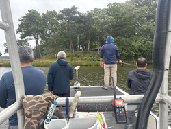 Perfect day for jigging and trolling with light tackle on calm waters.