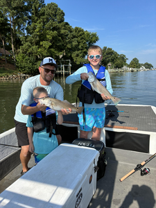 Double trouble: Two Redfish caught while light tackle fishing!